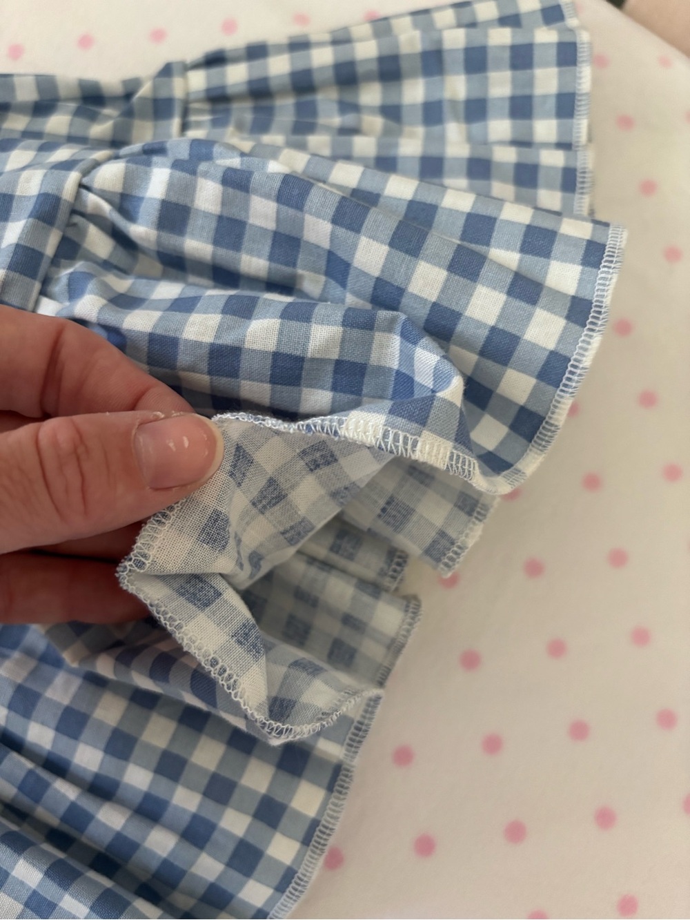 Blue Gingham Dorothy Dress with Puff Sleeve Blouse and Bow - Picture 5 of 10